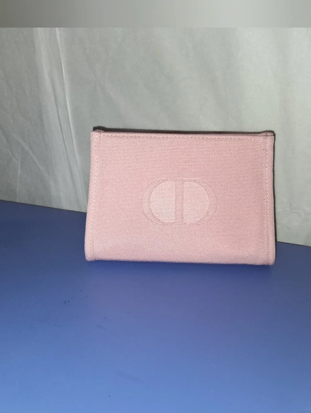 Christian Dior Limited Edition Soft Pink Canvas Cosmetic Pouch- NWOT